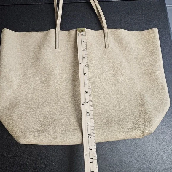 Alexander McQueen Skull Shoulder Tan Pebbled Leather Tote Bag